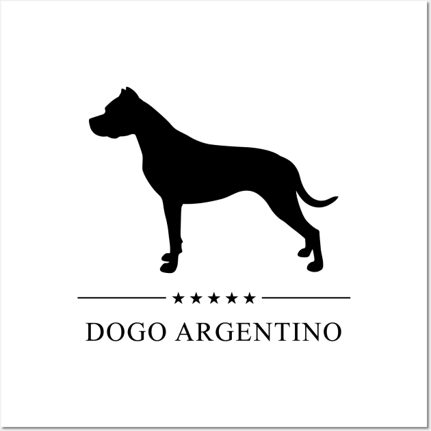 Dogo Argentino Black Silhouette Wall Art by millersye